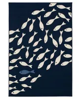 Northern Weavers Vera Swimming Fish Area Rugs