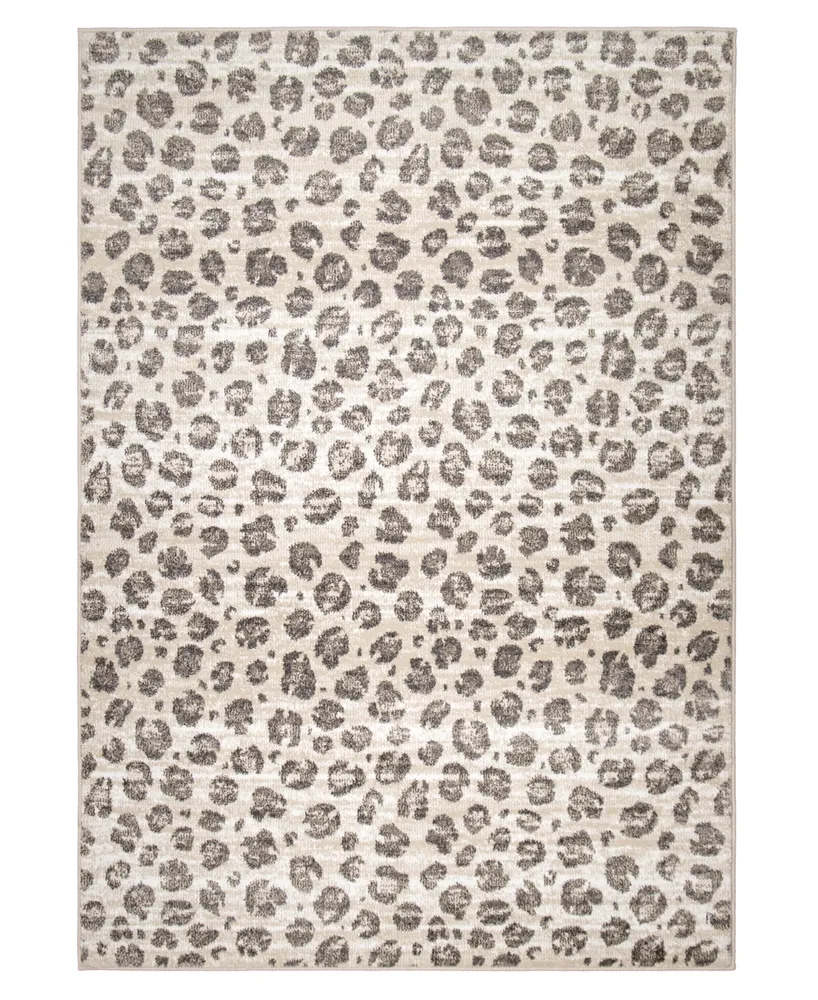 Orian Skins Snow Leopard 5'3" x 7'6" Area Rug