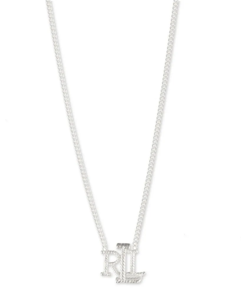 Lauren Ralph Lauren Women's Chain Lrl Logo Pendant Necklace