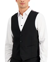 I.n.c. International Concepts Men's Slim-Fit Black Solid Suit Vest, Created for Macy's