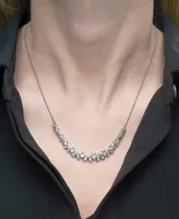 Wrapped in Love Diamond Butterfly Statement Necklace (1 ct. t.w.) in Sterling Silver, 16-1/2" + 2" extender, Created for Macy's