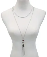 T Tahari Gypsy Revival Layered Necklace - Silver