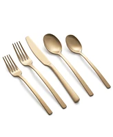 Cambridge Silversmiths Beacon Gold Satin 45-Piece Flatware Set, Service for 8