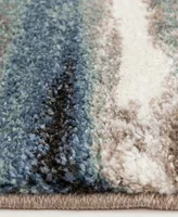 Km Home Leisure Bay Dusk 2'3" x 7'7" Runner Area Rug