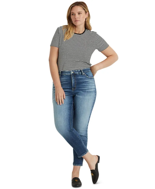 Lauren Ralph Lauren Petite Mid-Rise Straight Jean, Petite & Petite Short  Lengths - Macy's