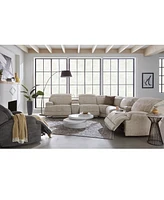 Sebaston -Pc. Fabric Sectional with Power Motion Recliners