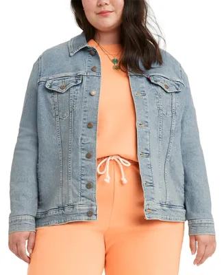 Levi's Plus Button-Down Original Denim Trucker Jacket