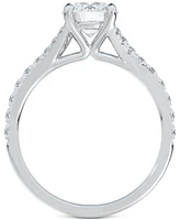 Portfolio by De Beers Forevermark Diamond Split Shank Engagement Ring (5/8 ct. t.w.) 14k White Gold