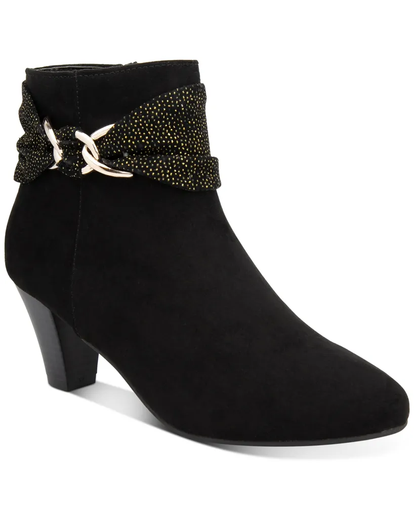 Clarett Slouch Buckled Booties, Created for Macy's