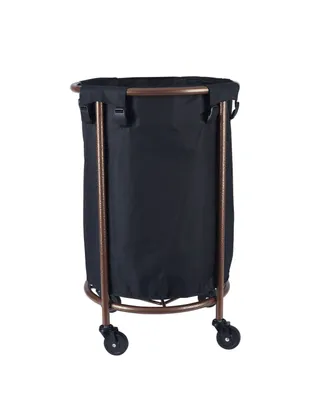 Copper Round Laundry Hamper