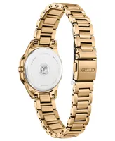 Citizen Eco-Drive Women's Corso Gold-Tone Stainless Steel Bracelet Watch 28mm