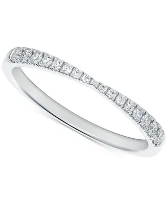 Portfolio by De Beers Forevermark Diamond Pave Pinched Band (1/4 ct. t.w.) in 14k White or Yellow Gold