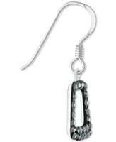 Giani Bernini Crystal Geometric Drop Earrings Sterling Silver, Created for Macy's