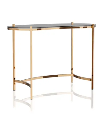 Havford Glass Top Console Table