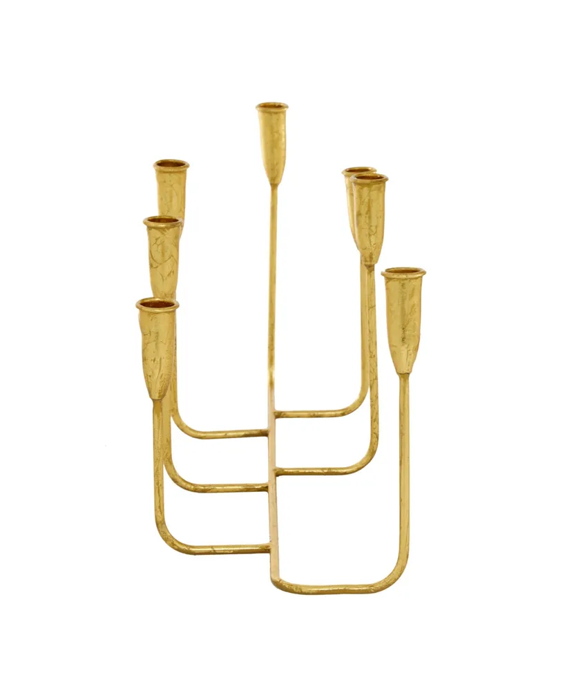 CosmoLiving by Cosmopolitan Contemporary Candlestick Holders - Gold
