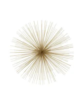 Contemporary Abstract Metal Wall Decor - Gold