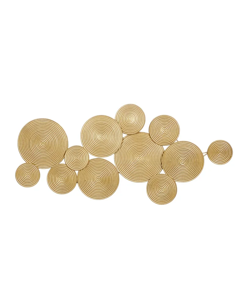 CosmoLiving by Cosmopolitan Contemporary Wall Decor - Gold