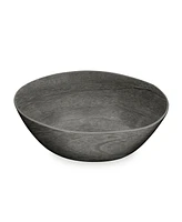 Tarhong Faux Real Blackened Wood Melamine Serve Bowl 142 oz.