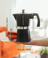 Grosche Milano Stovetop Espresso Maker Moka Pot 9 Cup 15.2 oz