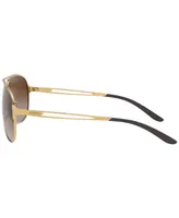 Oakley Unisex Pilot Sunglasses, OO4054 60 Caveat - Gold