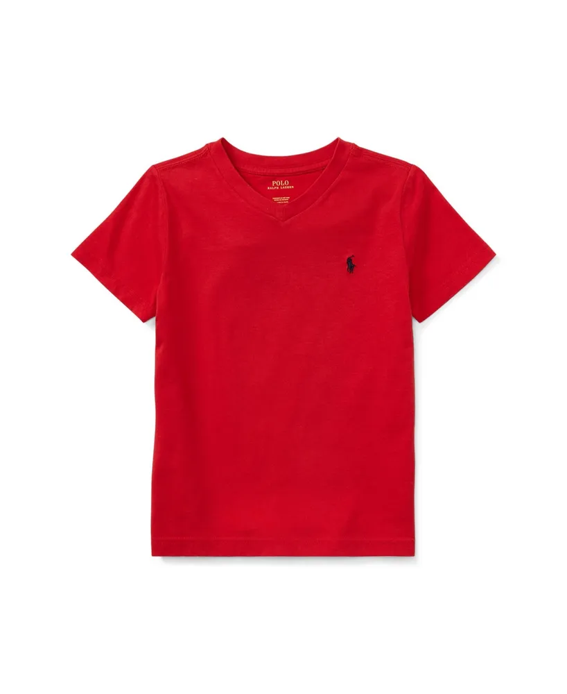 Polo Ralph Lauren Toddler and Little Boys Cotton Jersey V-Neck T-Shirt