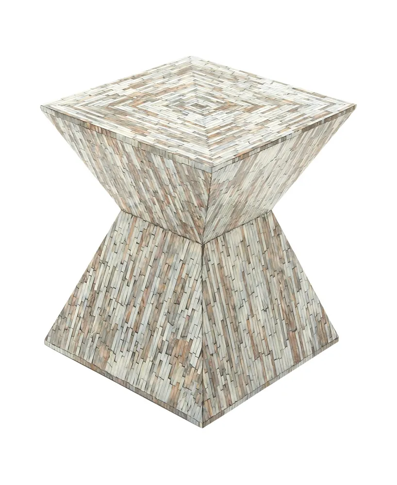 Multi Mussel Shells and Contemporary Accent Table