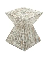 Multi Mussel Shells and Contemporary Accent Table