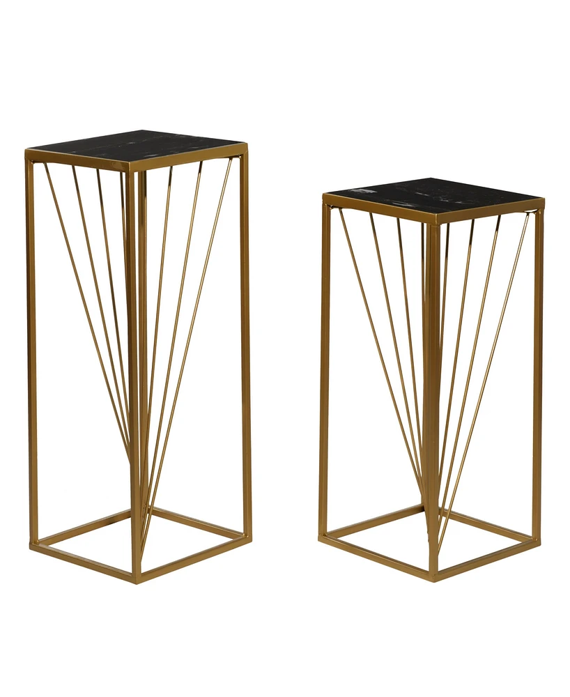 Contemporary Accent Table, Set of 2