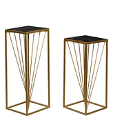 Contemporary Accent Table, Set of 2