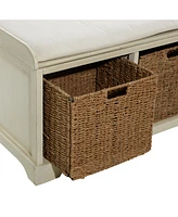 Traditional Wood Storage Bench