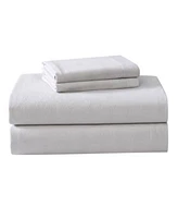 Laura Ashley Solid Cotton Flannel Sheet Sets