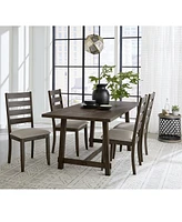 Closeout! Max Meadows Laminate Trestle Rectangular Dining Table