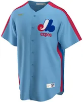 Men's Light Blue Montreal Expos Road Cooperstown Collection Team Jersey