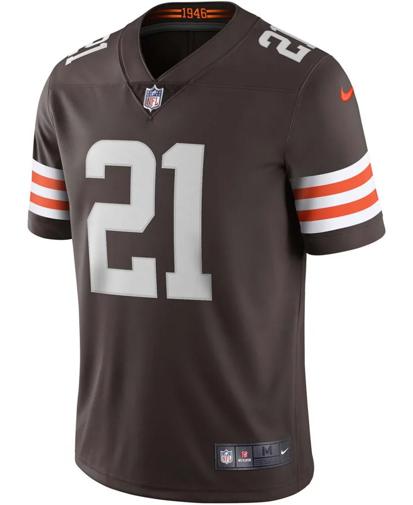 Men's Denzel Ward Brown Cleveland Browns Vapor Limited Jersey