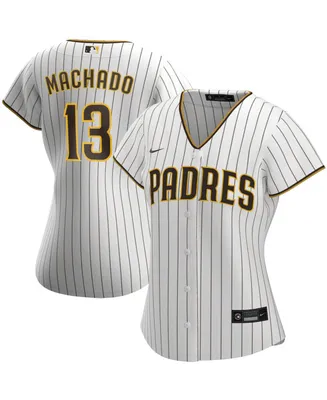 Women's Manny Machado White and Brown San Diego Padres Home Replica Player Jersey