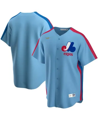 Men's Light Blue Montreal Expos Road Cooperstown Collection Team Jersey