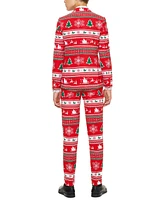 OppoSuits Big Boys 3-Piece Winter Wonderland Christmas Suit Set