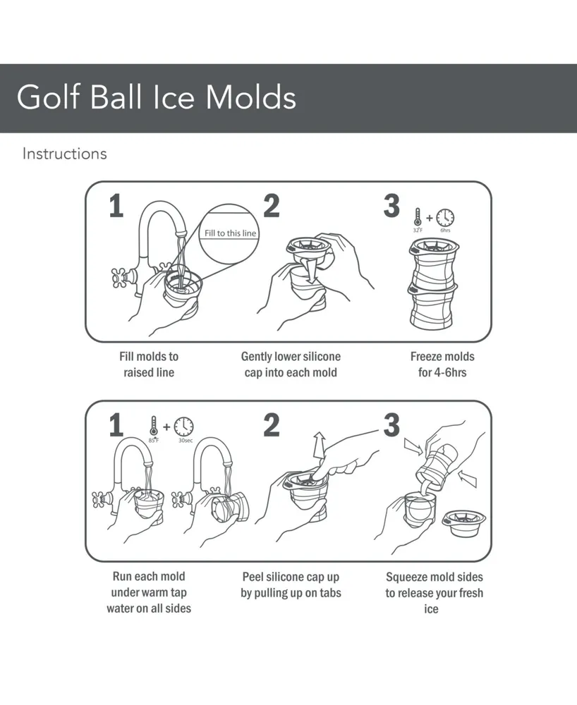 Tovolo Leak-Free Ice Molds, Set of 2
