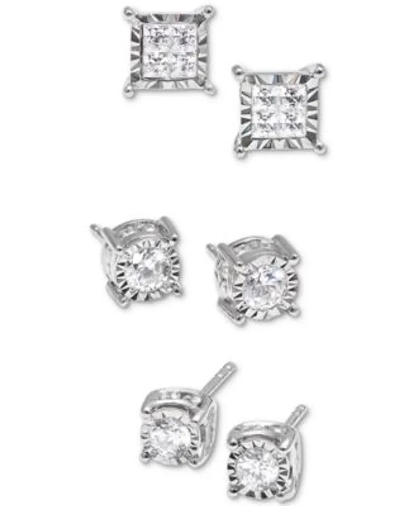 Trumiracle Diamond Stud Earrings 1 2 Ct. T.W. In 14k Gold