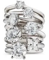 Diamond Solitaire Engagement Ring Collection In 14k White Gold