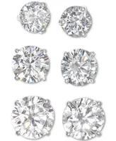 Diamond Stud Earrings (3 ct. t.w.) in 14k White Gold