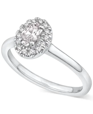 Diamond Oval Halo Engagement Ring (5/8 ct. t.w.) in 14k Gold