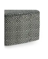 Briella Square Woven Outdoor and Indoor Pouf