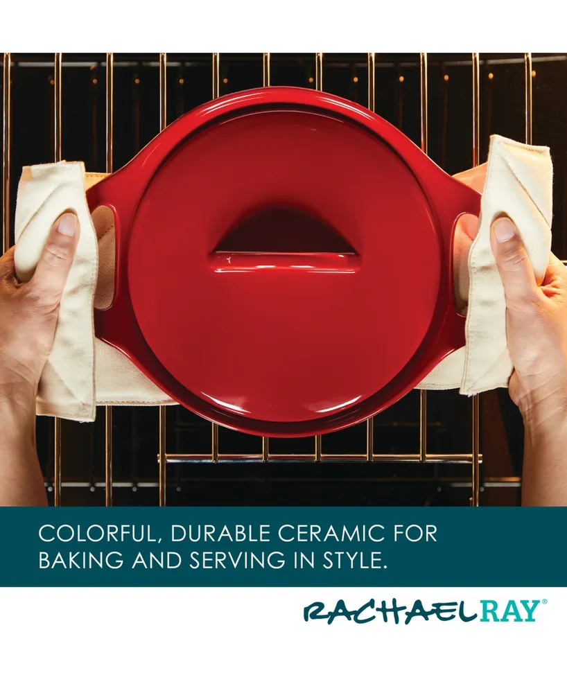 Rachael Ray 3-Pc. Ceramic Casserole Bakers Set