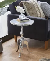 Traditional Accent Table - Silver