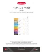 Derwent Metallic Paint Pan Set, 19 Pieces