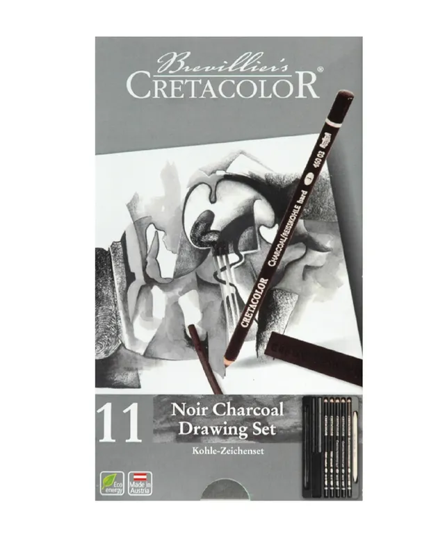 Cretacolor Black Box Charcoal Drawing Set Of 20 - Wooden Box