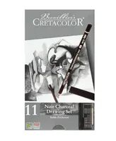 Cretacolor Noir Charcoal Drawing Set, 11 Pieces