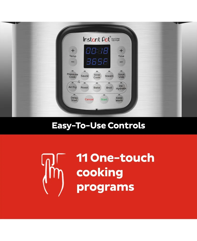 Instant Pot Duo Crisp 11-in-1 Air Fryer and Electric Pressure Cooker