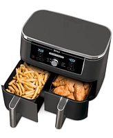 Ninja Foodi DZ401 6-in-1 10-qt. Xl 2-Basket Air Fryer with DualZone Technology- Air Fry, Broil, Roast, Dehydrate, Reheat and Bake, Family Sized